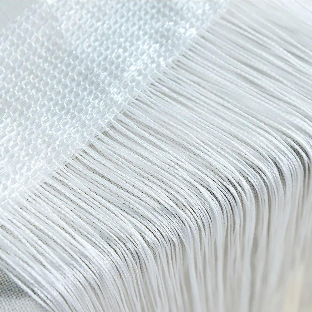 String Curtain Panel With Tassel Fringe