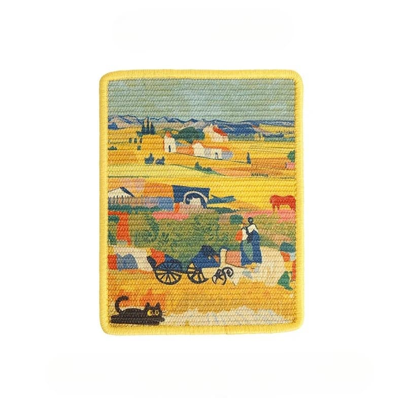 Cat Scratch Board, Sisal Pet Mat, No Debris Falling Off, Wall Sticking, Cat Toys, Wear-resistant Scratch Pads, Pet Supplies
