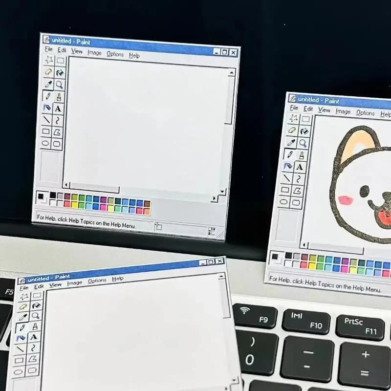 Retro Floppy Disk Sticky Note Pad, 50 Sheets
