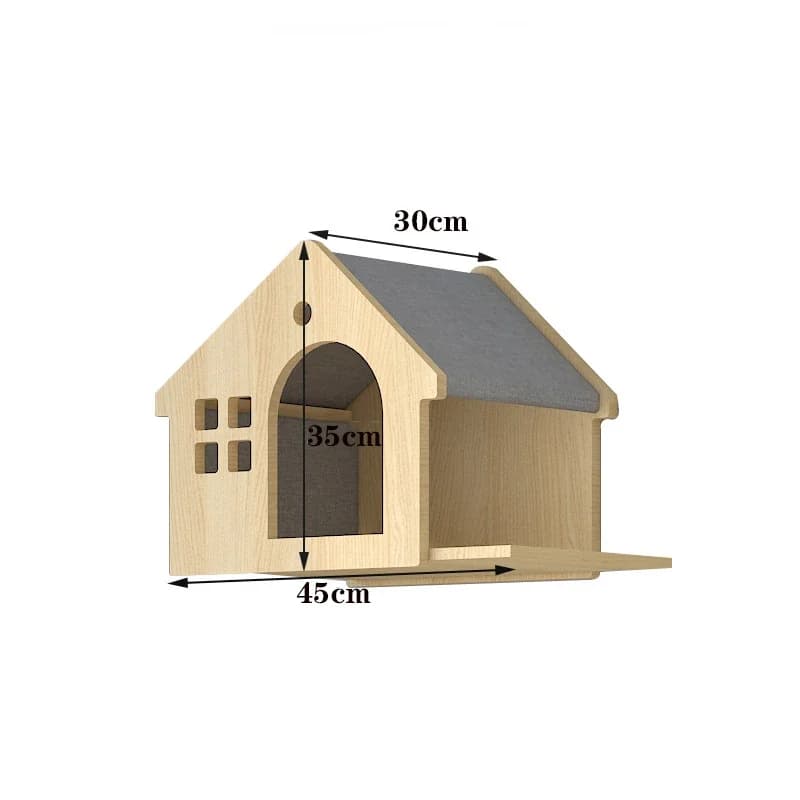 Wooden Wall Climbing Set for Cats