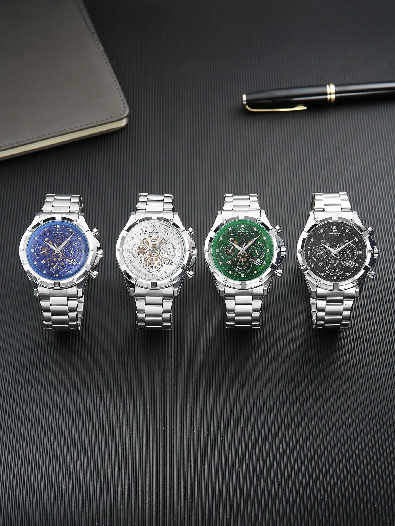 Men's Watch with Multifunctional Chronograph, Stylish Wristwatch for an Active Lifestyle, Durable Design Suitable for Various Occasions