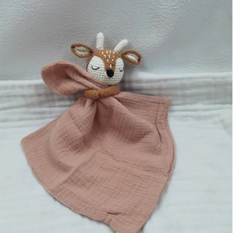 Baby Soother Appease Towel Bib Soft Bunny Bear Lion Sleeping Doll Teether Infants Comfort Sleeping Nursing Cuddling Doudou