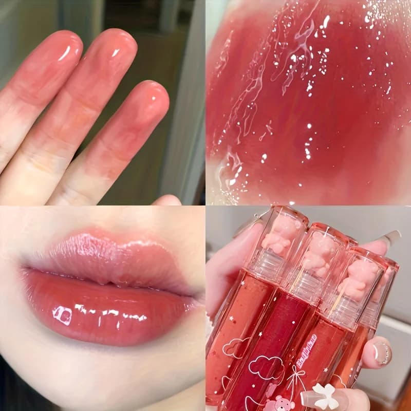 Bear Jelly Lip Glaze with Mirror Shine