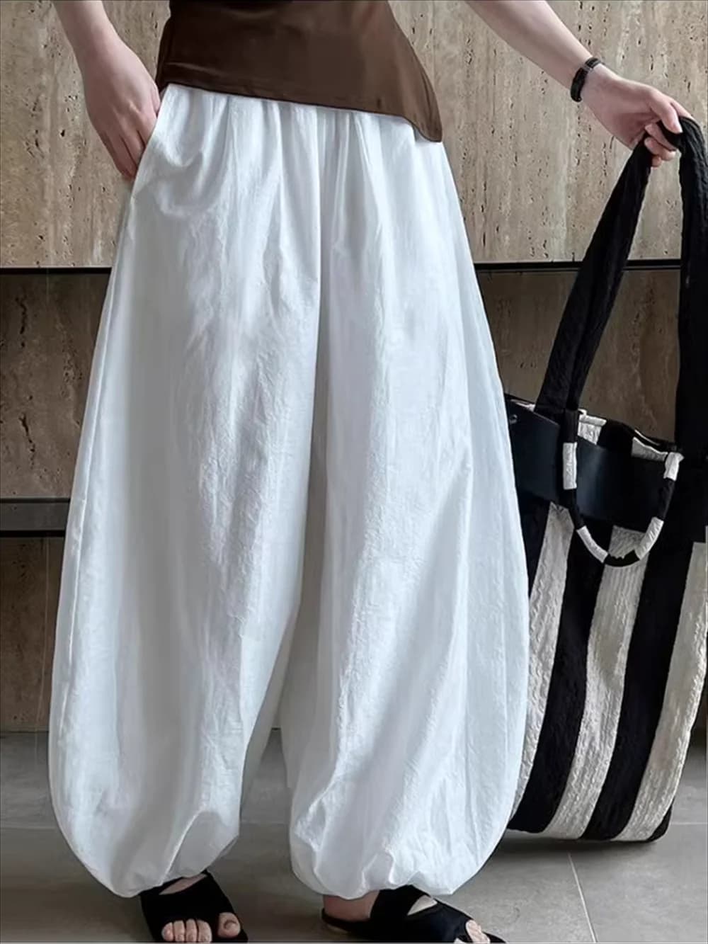 Women's Black Harem Pants