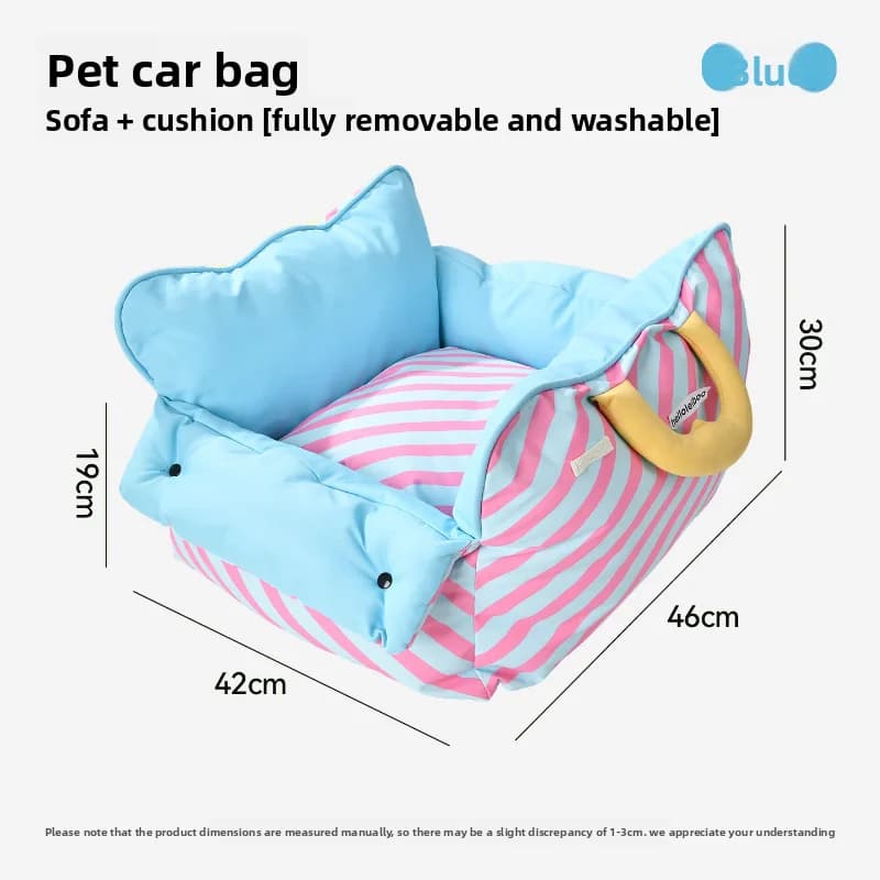 Car Pet Booster Seat with Washable Cover