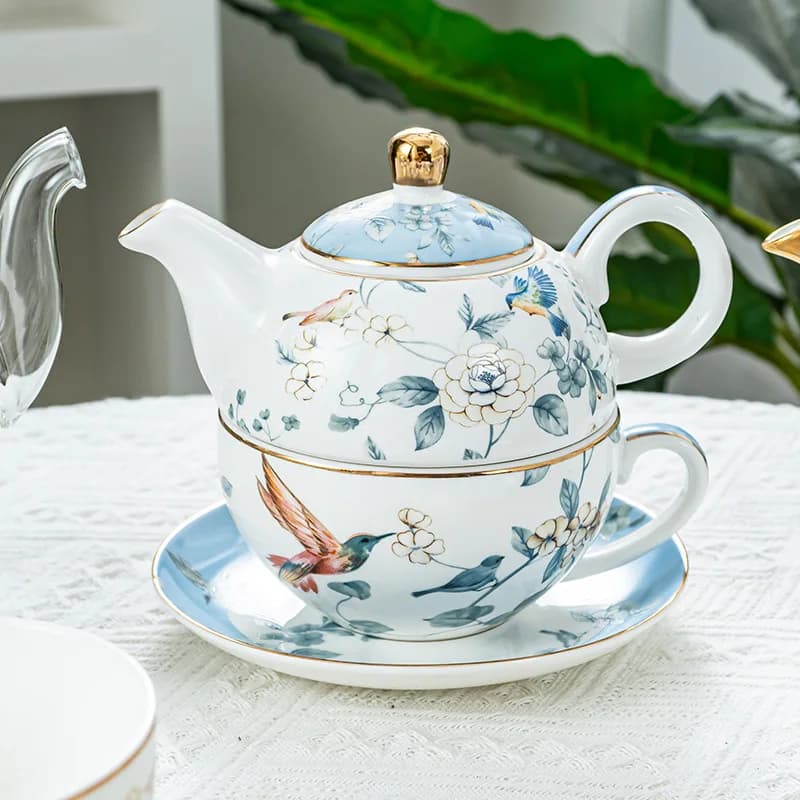 Ceramic Tea and Coffee Set for Two