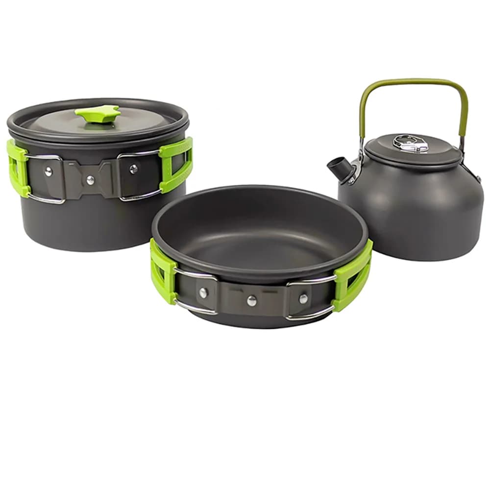 Aluminum Camping Cookware Set for 2-3 People