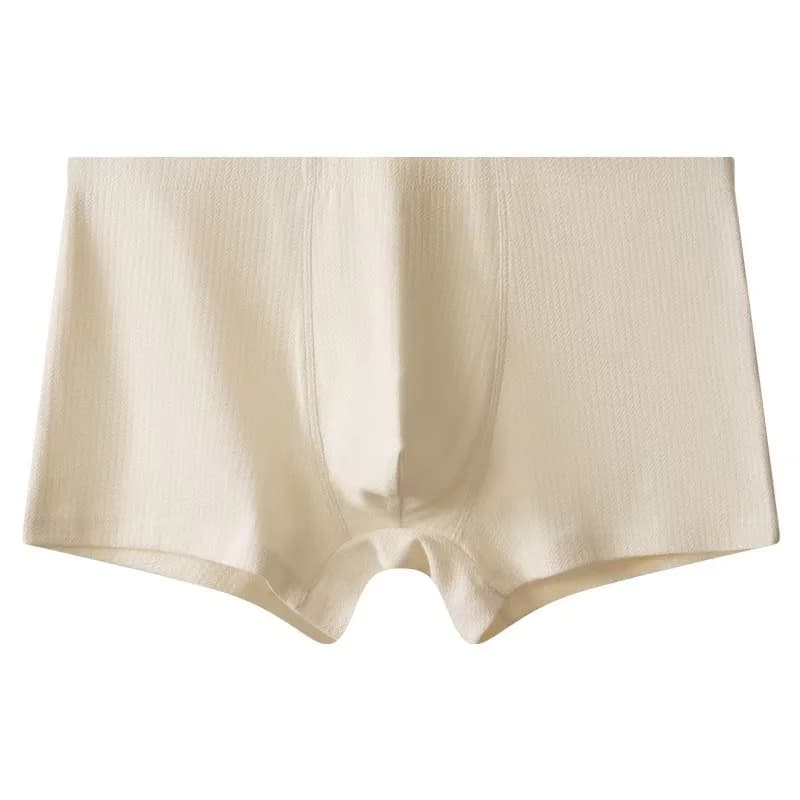 Men’s Boxer Briefs Breathable Soft Stretch Underwear High Elastic Comfortable Plain Color Shorts