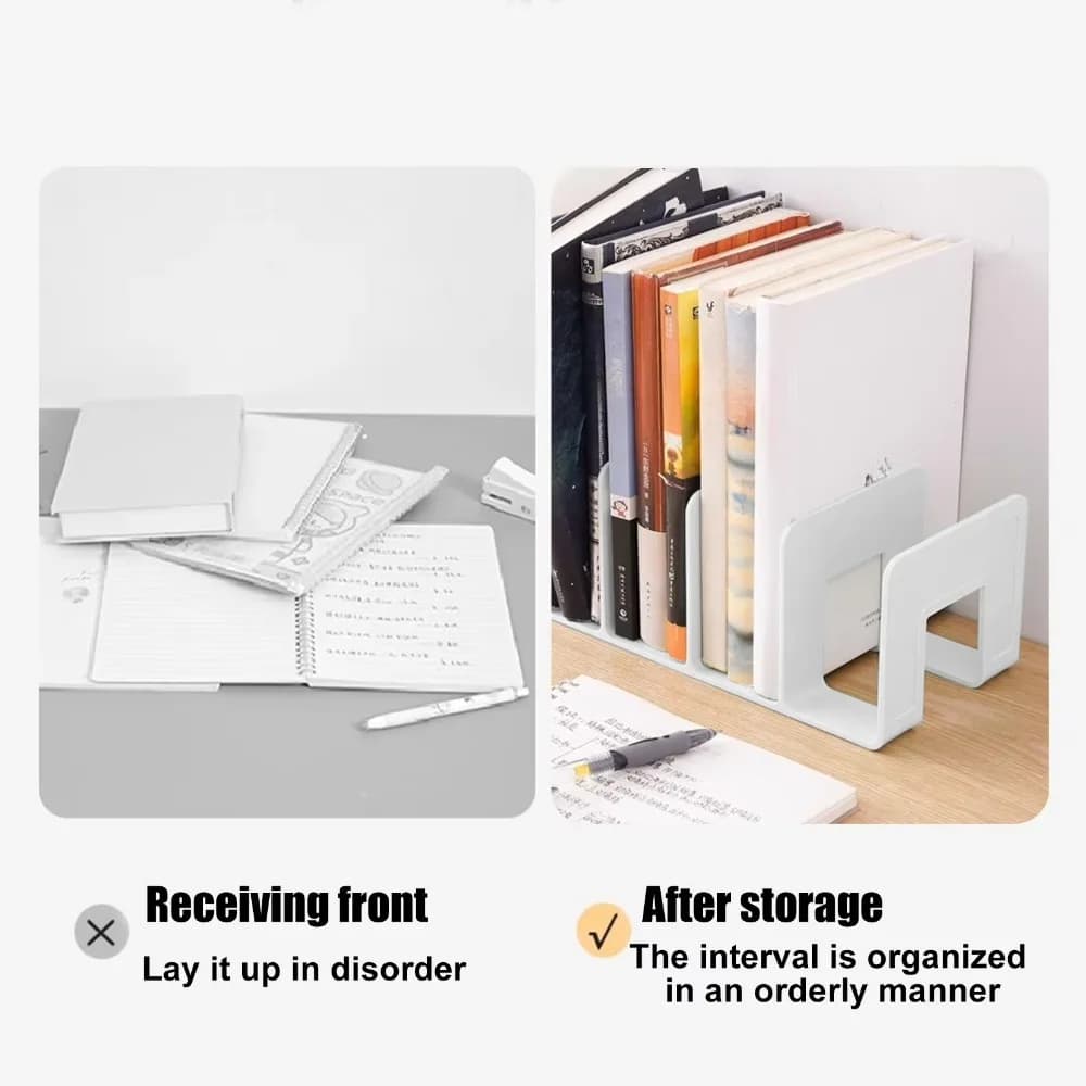 Tabletop Bookshelf and Magazine Holder