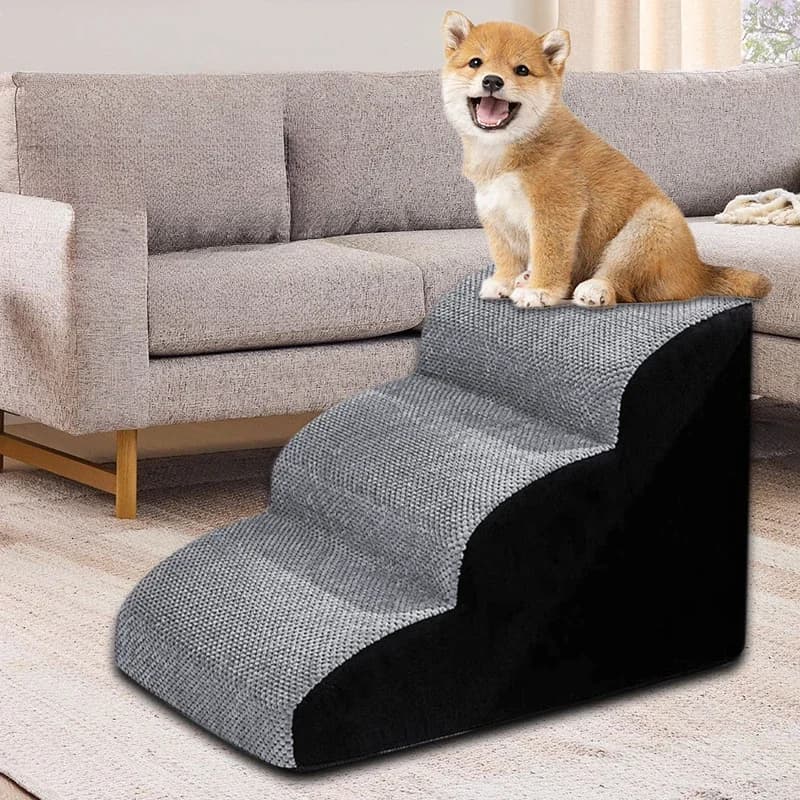 Pet Ramp for Dogs and Cats with Washable Steps