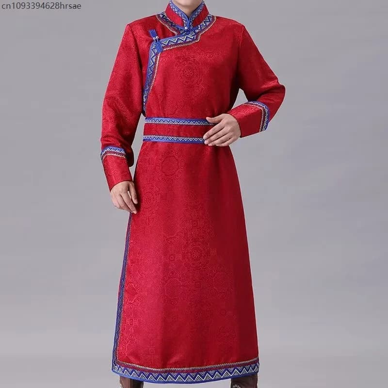 Mongolian Traditional Ethnic Grassland Robe