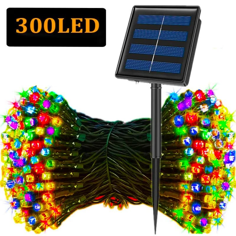 Solar LED String Lights 300 Count 8 Mode