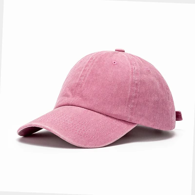 Washed Cotton Snapback Baseball Cap