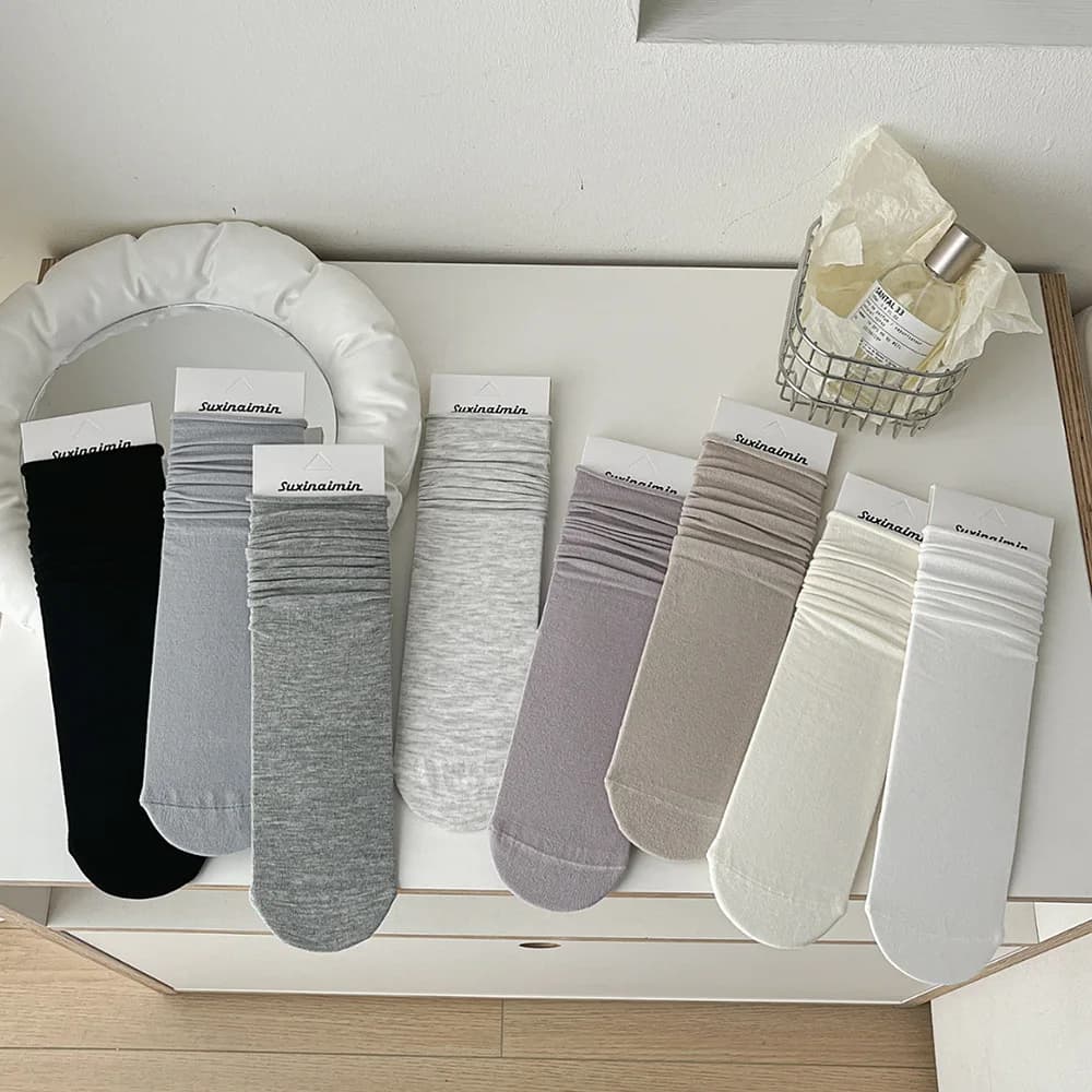 Women's Breathable Cotton Long Socks