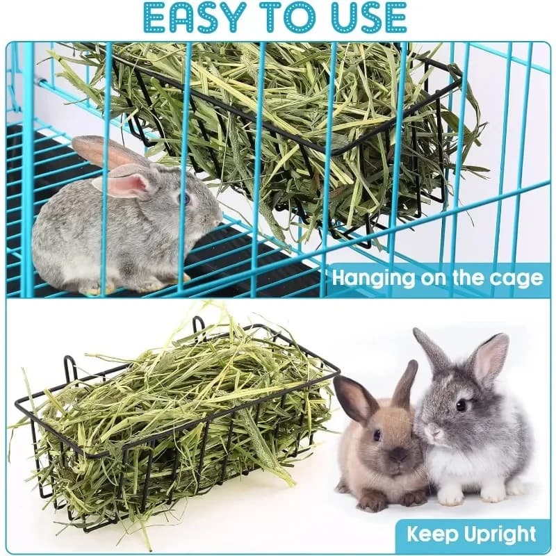 Metal Hay Rack for Rabbit Cages