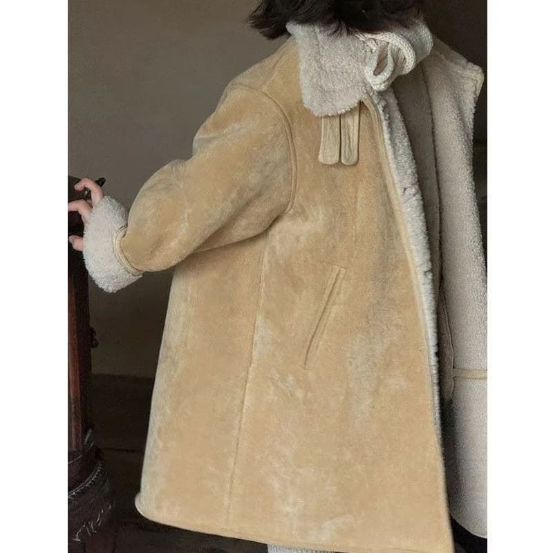 Girls' Mid-Length Autumn Winter Coat
