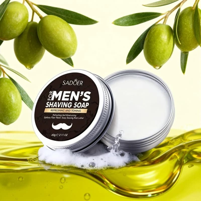Men's Mint Olive Shaving Soap