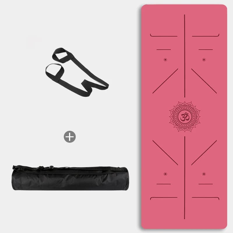 Yoga Mat Non Slip Eco Friendly Fitness Exercise Mat with Carrying Strap Pro Yoga Mats for Women Workout Mats for Home Pilates