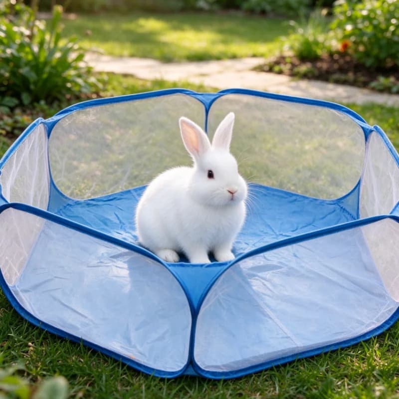 Collapsible Pet Playpen Portable Yard Fence