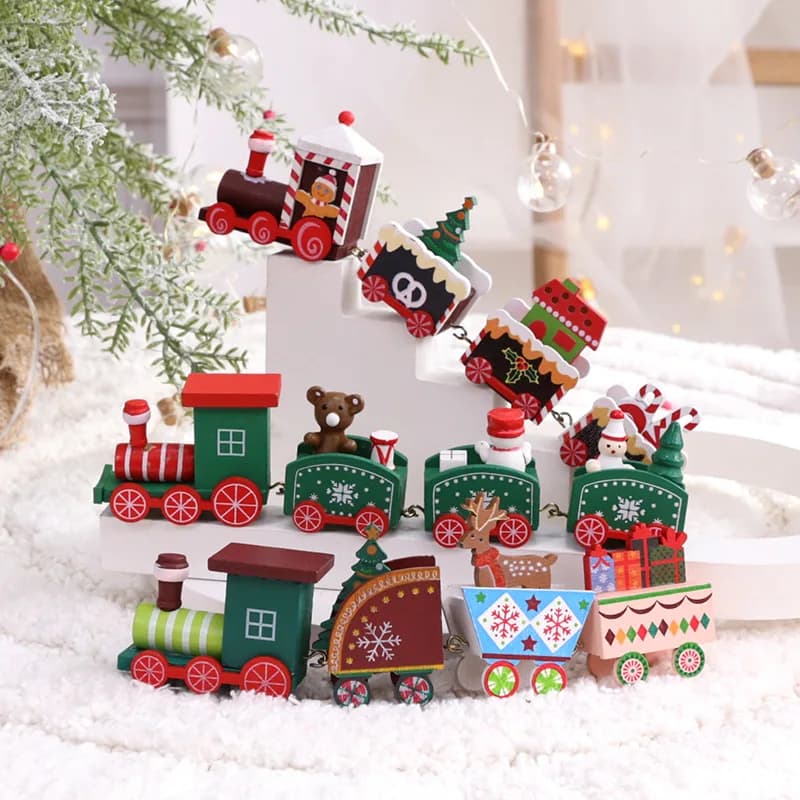 Plastic Train Christmas Ornament
