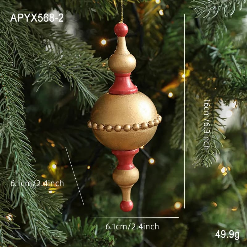 Wooden Acorn Christmas Ornament