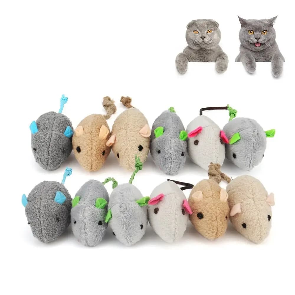 cat suppliesPortable Random Color Interactive  Soft Cats Training  Simulated Mouse Fake Mice Catnip