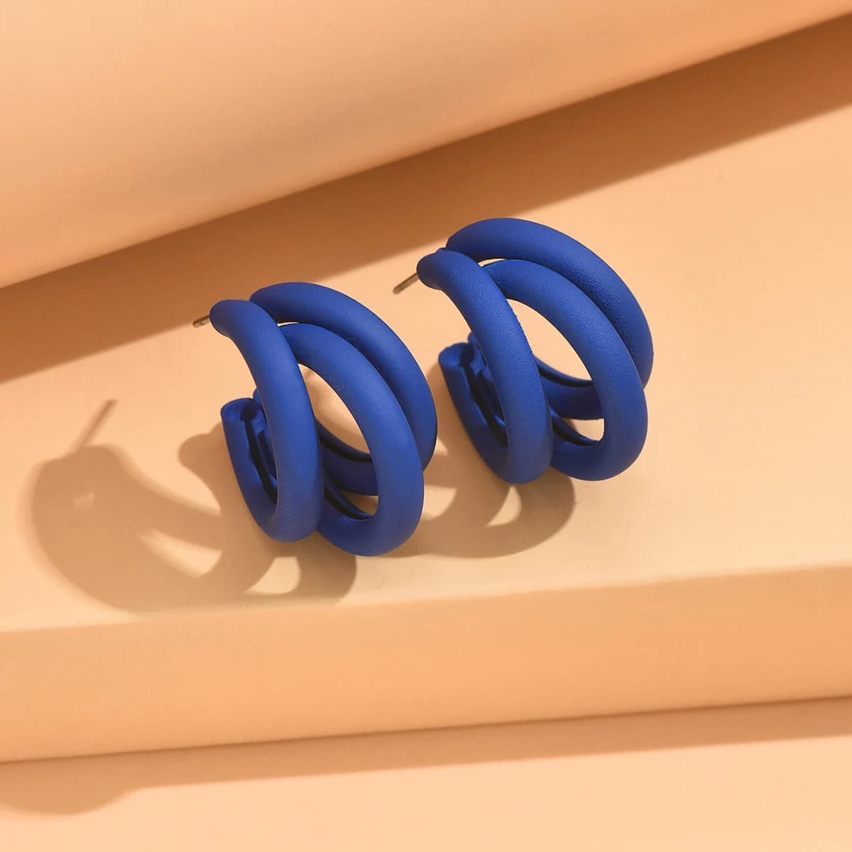 Gold Circled Hoop Earring