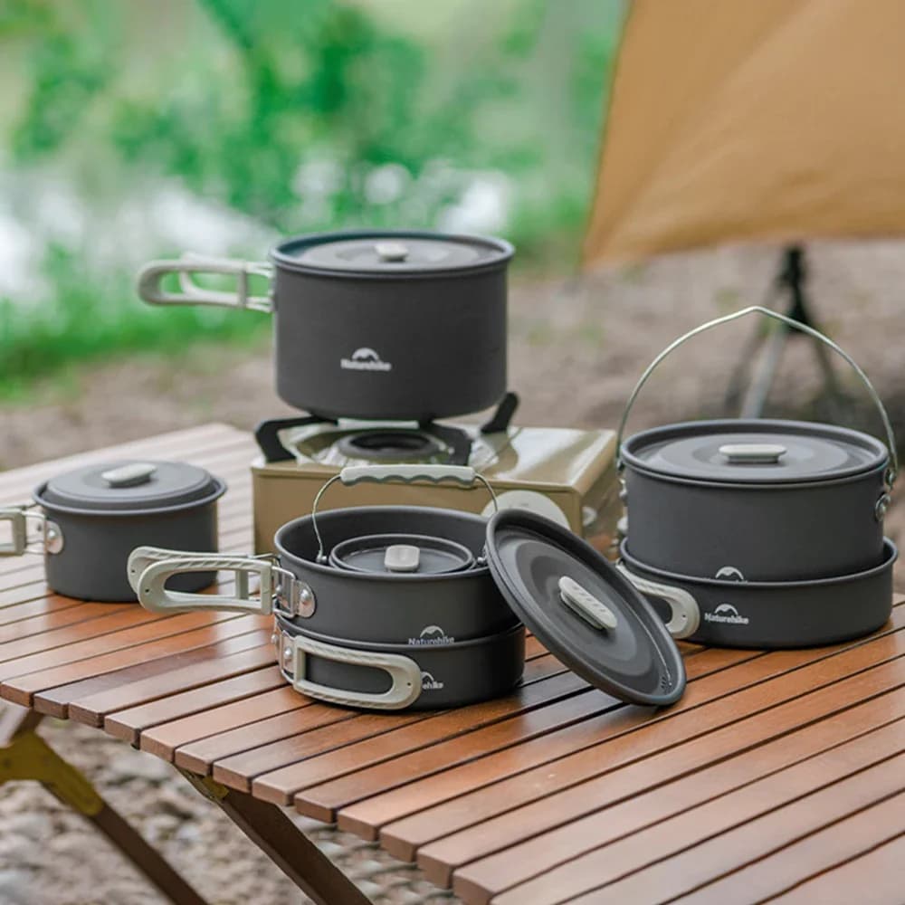 Camping Cookware Cutlery Sets Camping Pot Sets Lightweight Camping Accessories Backpacking Hiking Gear
