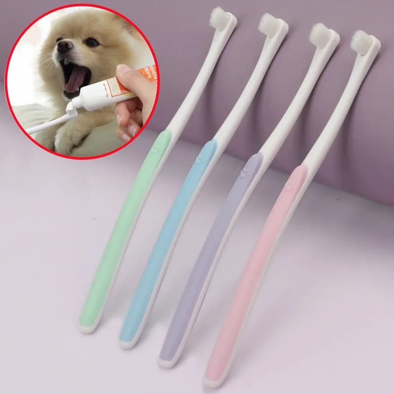 Dog Toothbrush with Soft Bristles