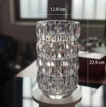 Crystal Glass Vase for Dried Flowers