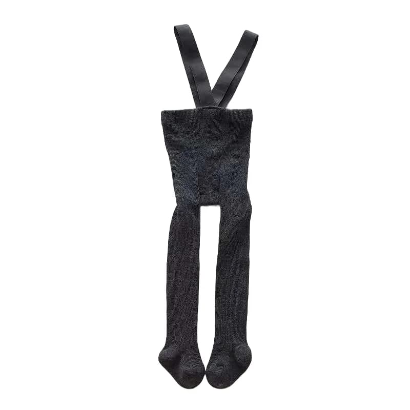 Cotton Elastic Suspender Tights for Girls