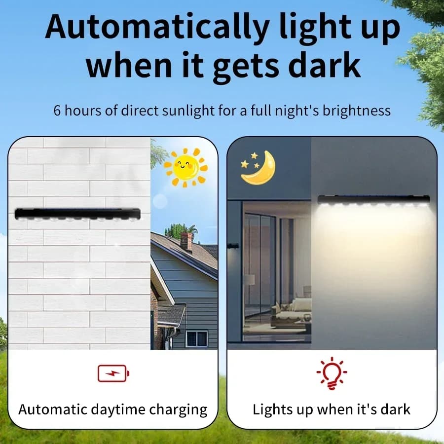 Solar LED Wall Light Outdoor Waterproof