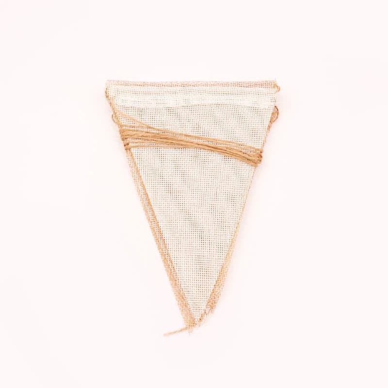 First Birthday Baby Shower Burlap Garland Wedding Coffee Cream Pennant Decoration Linen Khali Banner Kids