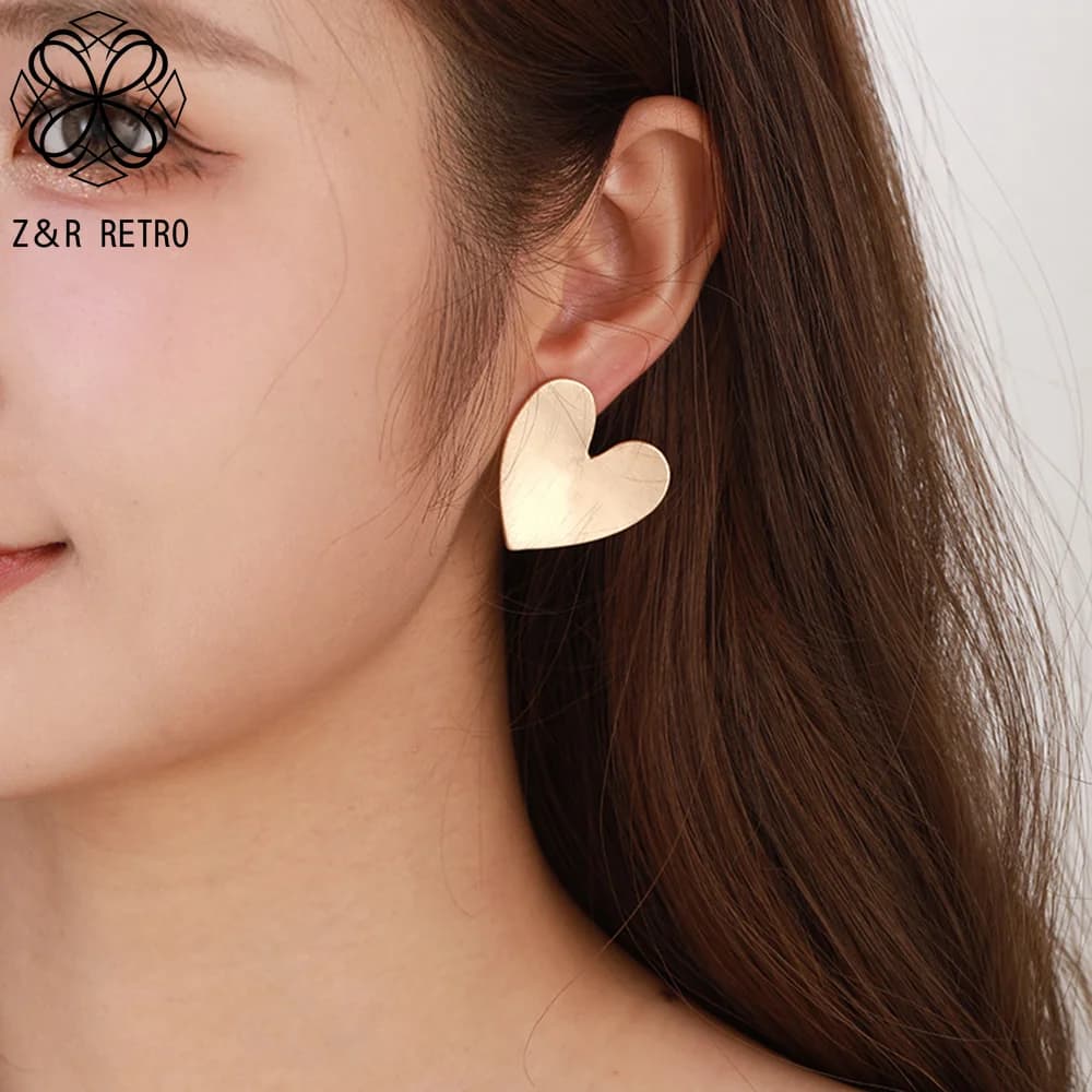 Heart Stud Earrings