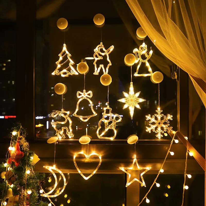 Warm LED String Lights 55cm Battery Powered