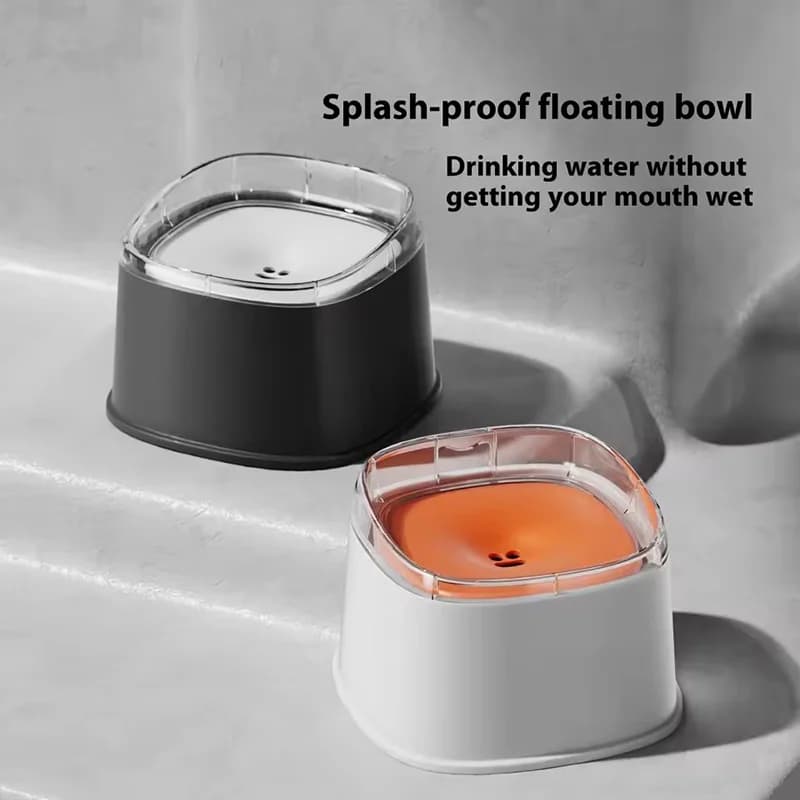 Floating Pet Water Bowl with Anti-Splash Design