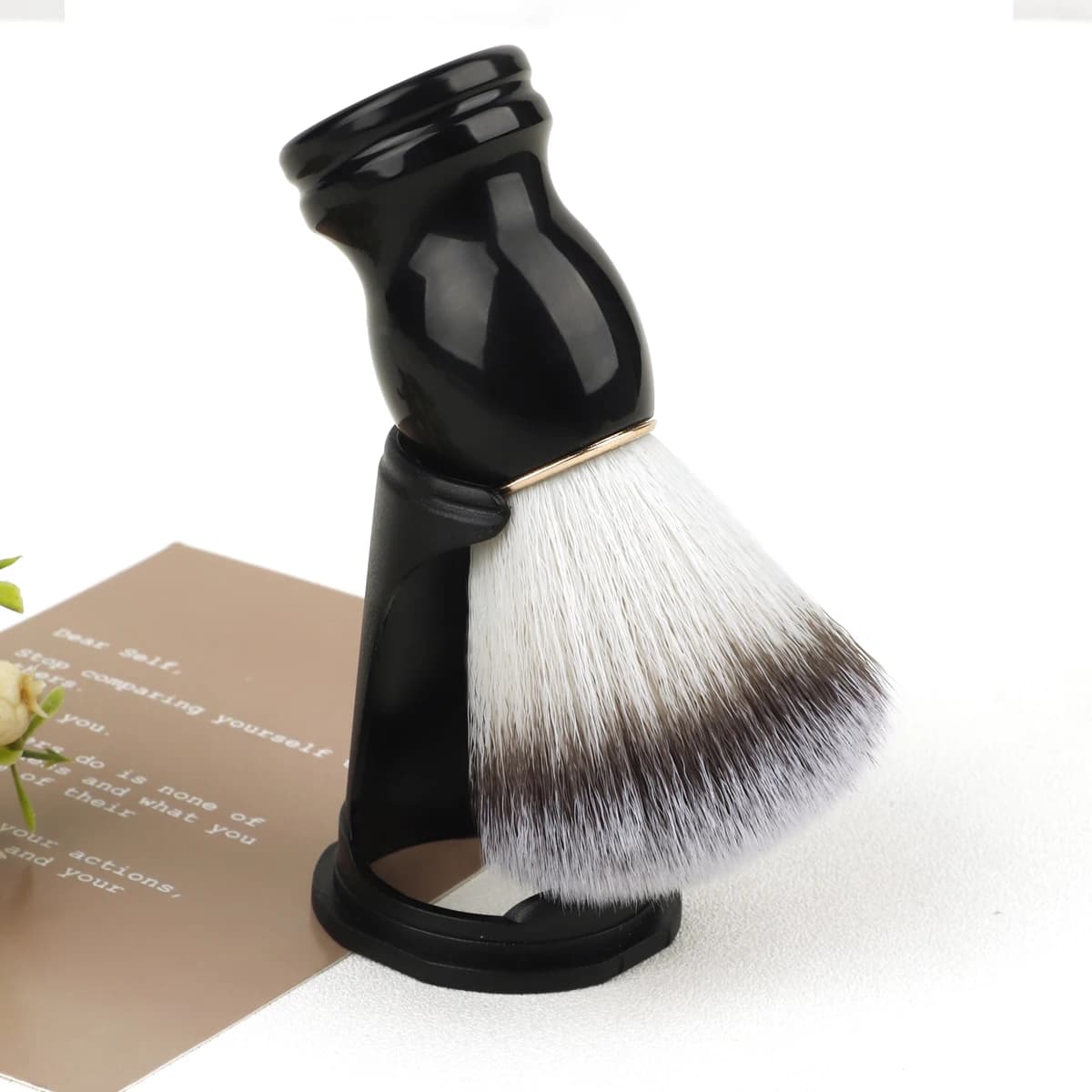Beard Shaving Brush with Wooden Handle