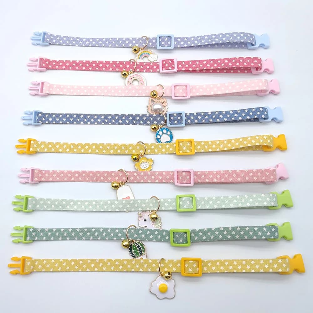 Adjustable Small Dog and Cat Collar with Bell