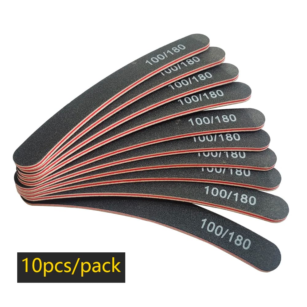 Half Moon Nail File Buffer 100/180 Grit