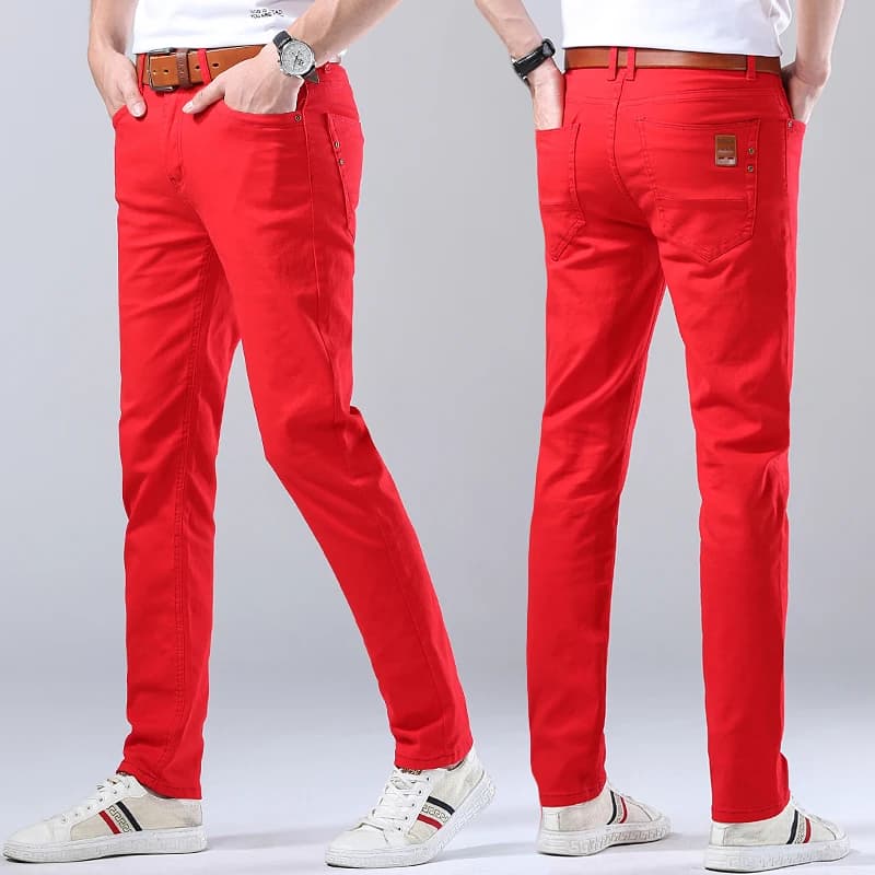 Men's Straight Stretch Denim Jeans