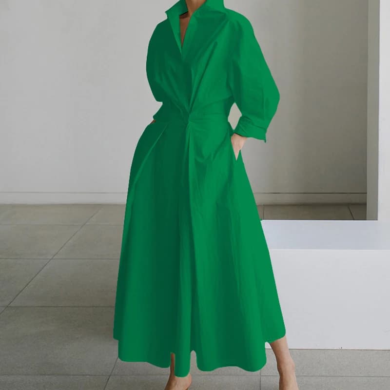 Women's Spring Long Sleeve Print Dress