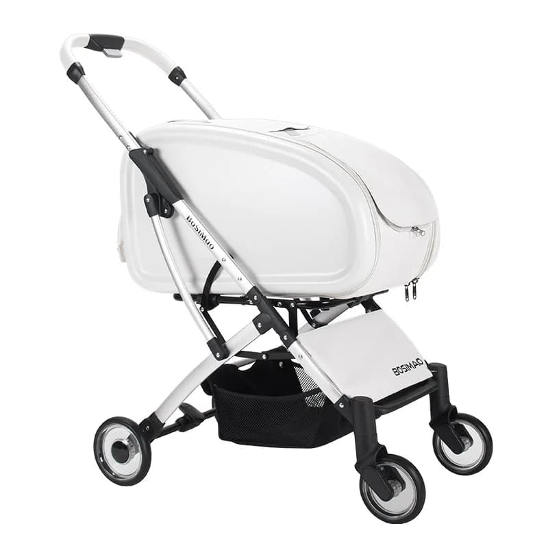 Portable Pet Stroller Folding Disassembling Cat Carrying Outdoor Windproof Rainproof Cat Bag Panoramic Breathable Pet Supplies