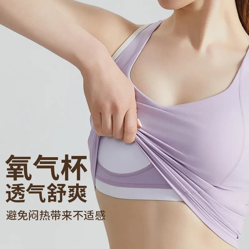 High-Impact Sports Bra with Shock-Absorbing Pads
