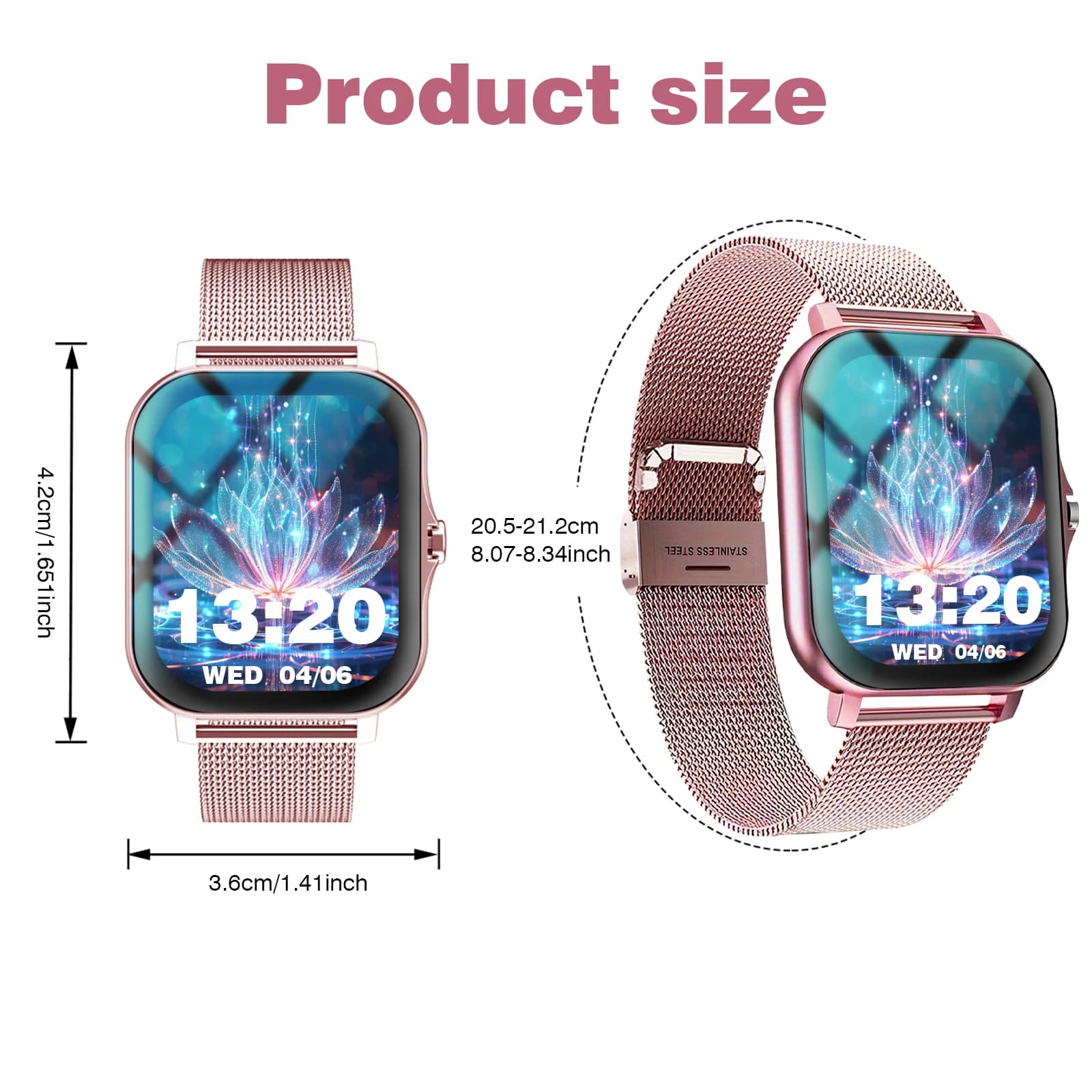 Smart Watch Multi-Functional Sports Smart Watch ,Wireless Calling, Personalized the Watch Faces,Music Control