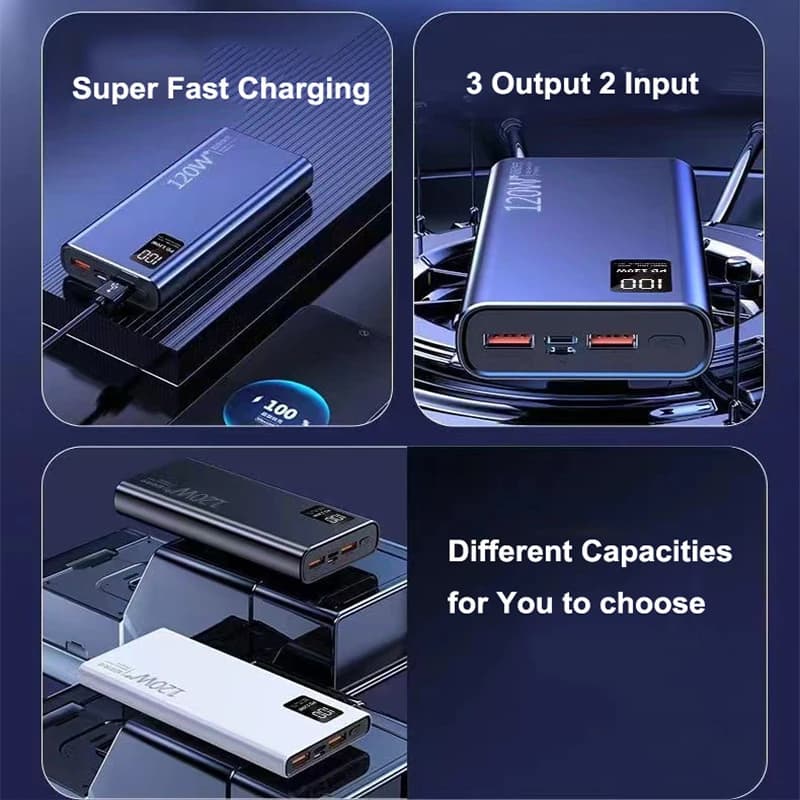 50000mAh 120W Super Fast Charging Power Bank