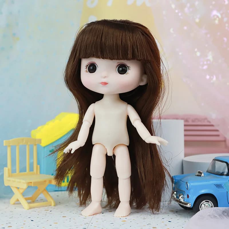 16cm Articulated Baby Doll with Outfit