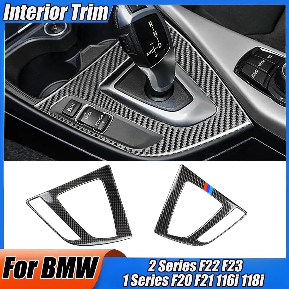 Carbon Fiber Gear Shift Panel Trim Cover