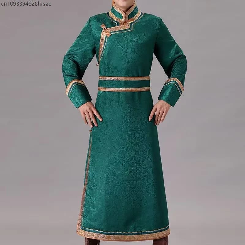 Mongolian Traditional Ethnic Grassland Robe