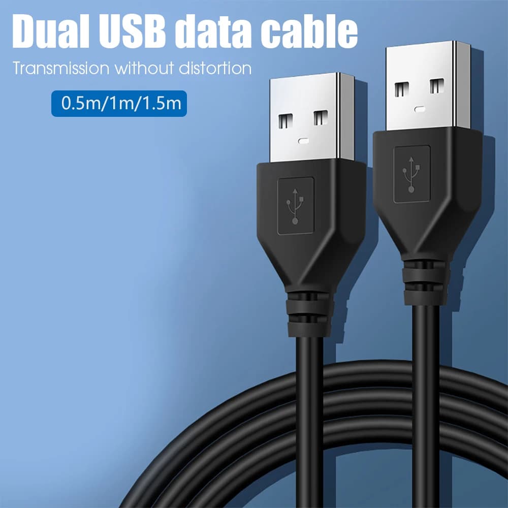 USB A Male to Male USB 3.0 2.0 Extender Cord USB 3.0 to USB 3.0 Extension Cable Fast Data Transmission For Hard Drive Radiator