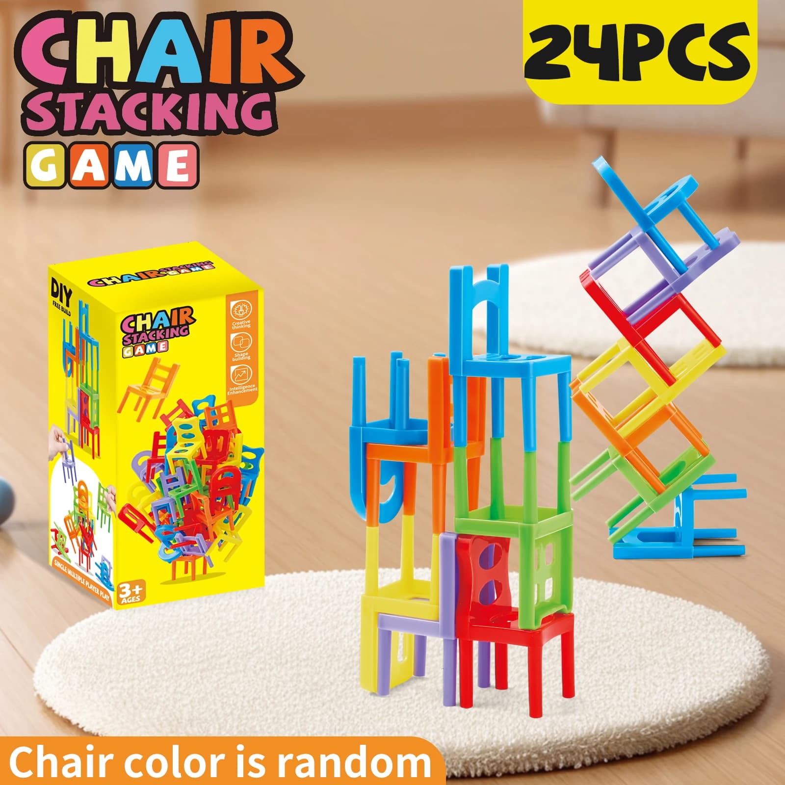 Chair Stacking Toy Building Blocks Set